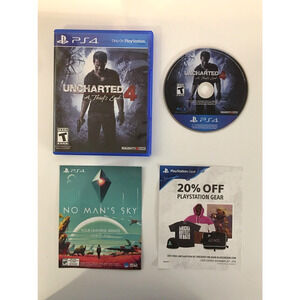 Uncharted 4: A Thief's End PS4 (Sony PlayStation 4, 2016) CIB Complete